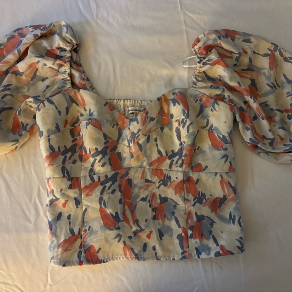 Floral Off-Shoulder Abercrombie and Fitch Top